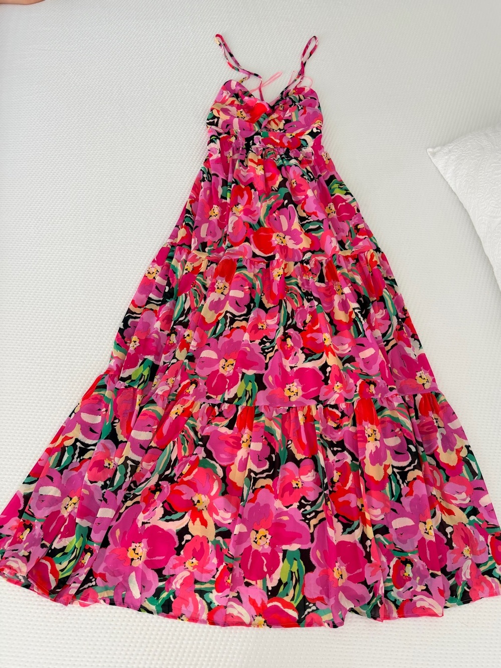 Vici Pink Floral Maxi Dress